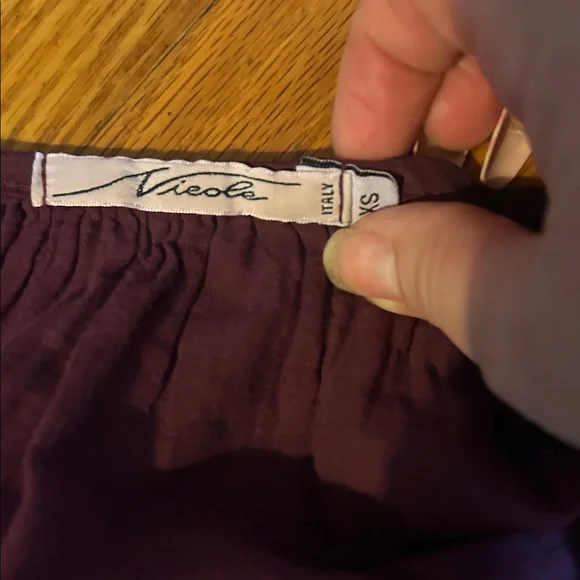 Women's Maroon Gypsy Flowy Blouse XS - Picture 4 of 4